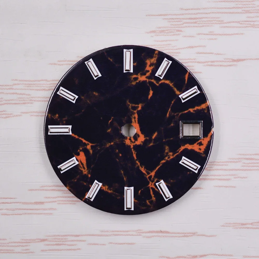 Watch Dial 29mm Green Luminous Black Blue Green Fit NH35A NH36A Movement Watch Accessories