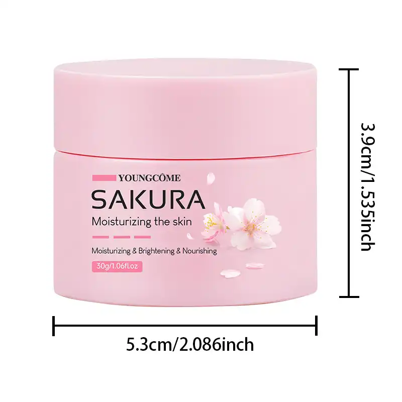 Sakura Essence Cream,Cherry Blossom Facial Moisturizer for Dry