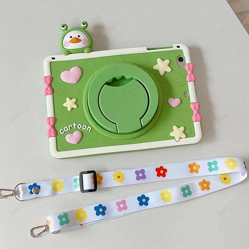 Capa Macia de Silicone Cartoon Frog para Xiaomi Tablet Redmi Pad se 11 mi Pad 5pro 6pro 2023 - Imagem 5