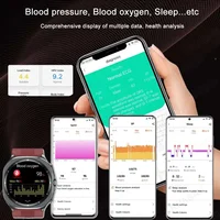 Nouvelle montre connectée 2026 pour homme avec pompe à air Airbag, mesure de la tension artérielle, suivi de la santé, NFC, acide urique, lipides sanguins, appels Bluetooth, étanche 6