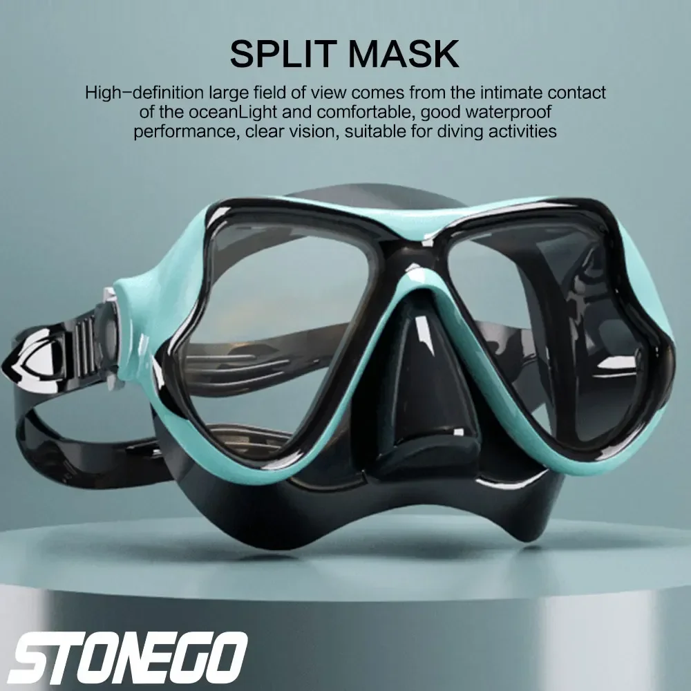 스노클링 장비 다이빙 마스크 및 스노클 세트 실리콘 풀 드라이 스노클 대형 프레임 수중 탐험용