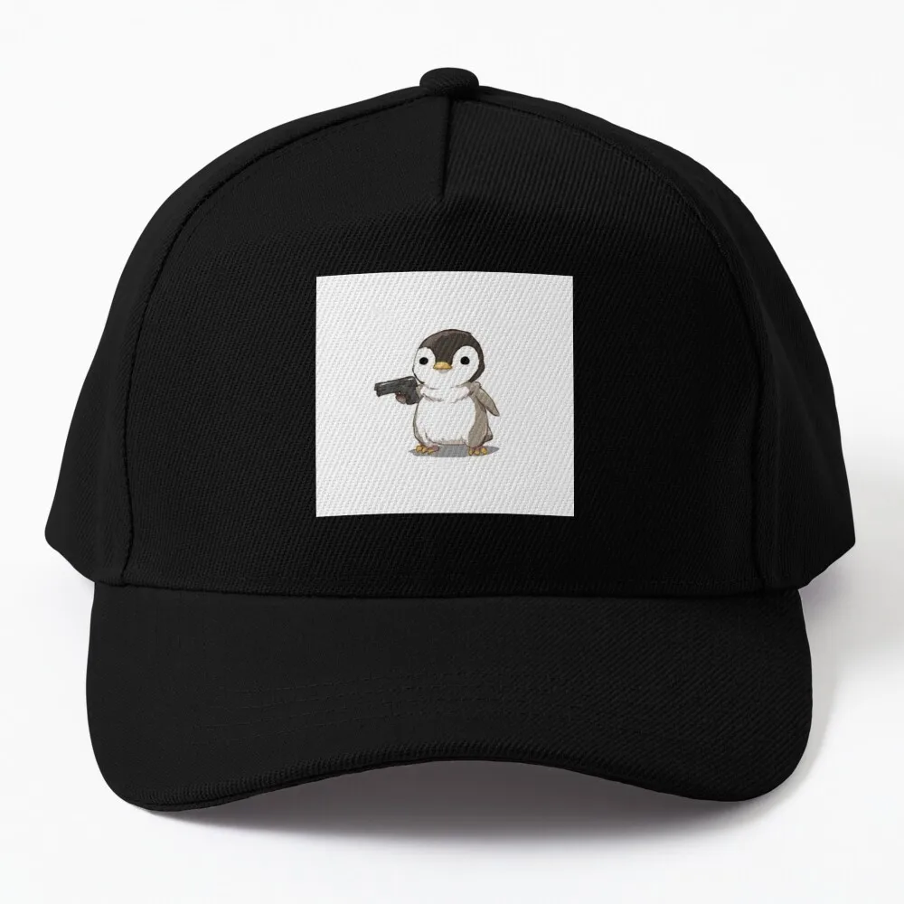 

Penguin with a Glock Baseball Cap Cosplay Sports Caps Male Cap Women's
