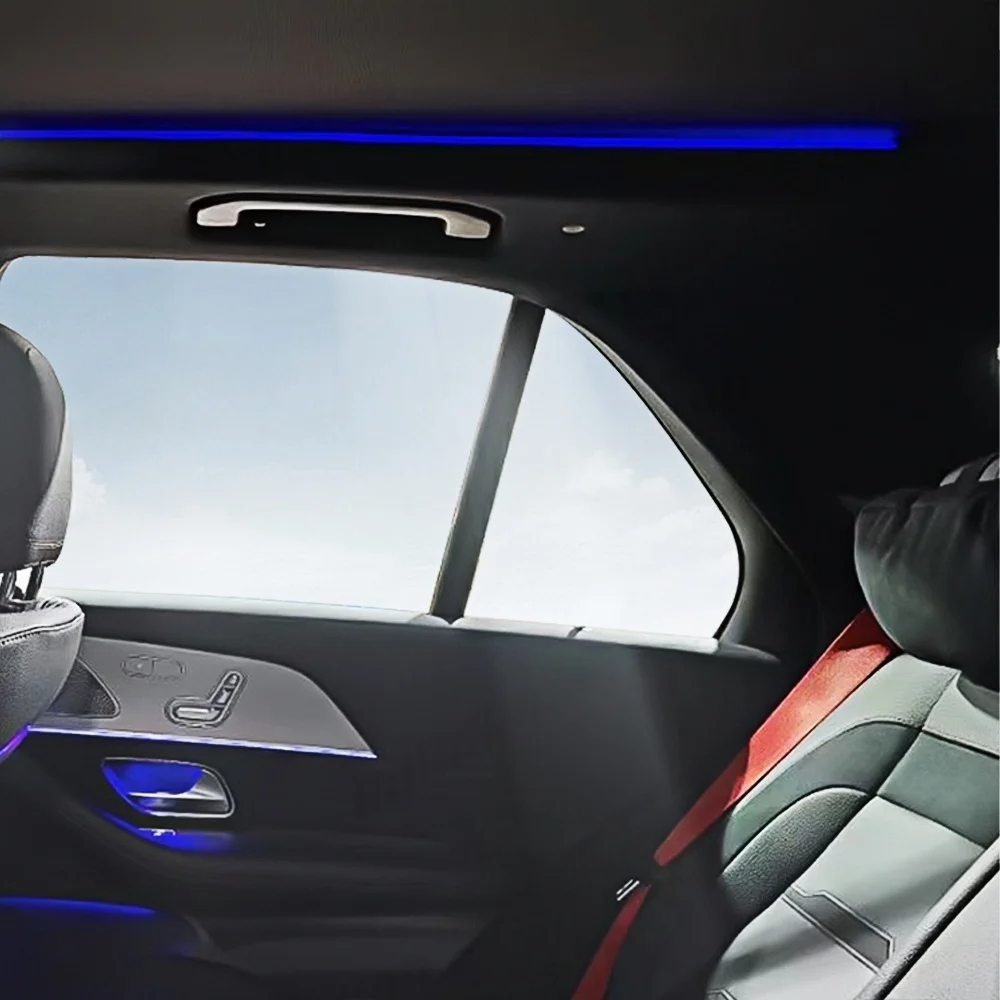 메르세데스 벤츠 W167 GLE GLS AMG GLE53 차량용 64색 LED 스카이라이트 조명, 실내 멀티컬러 앰비언트 라이트 선루프 램프 개조
