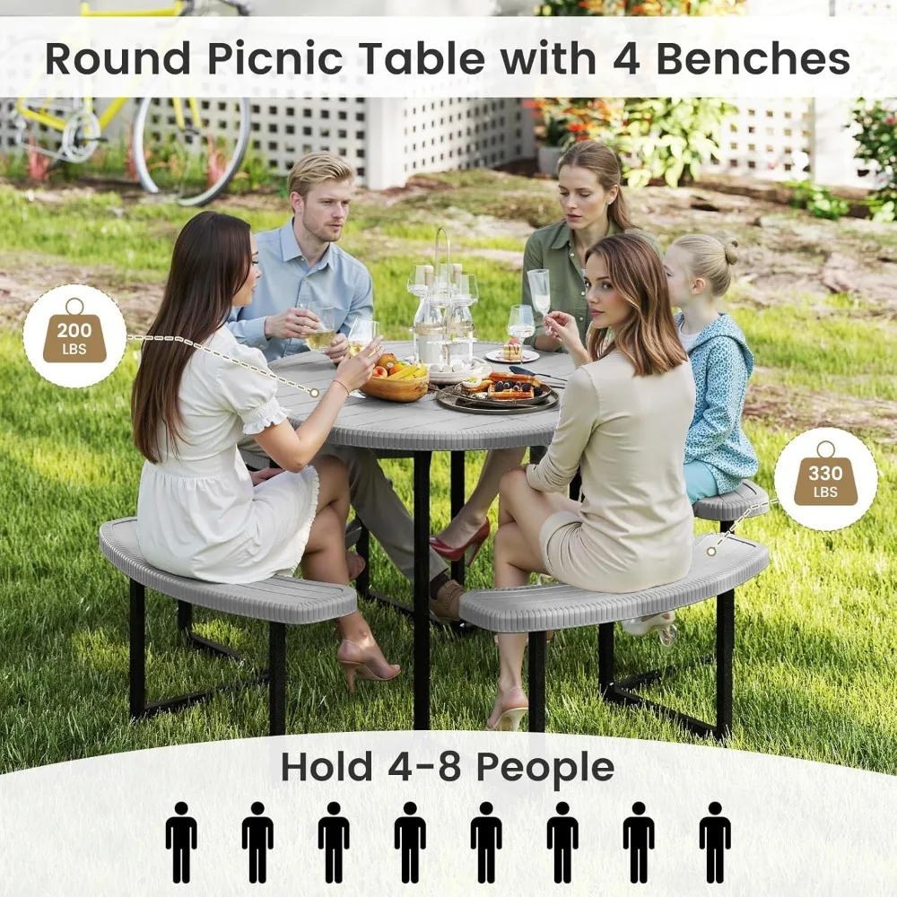 8 Person Picnic Table 5