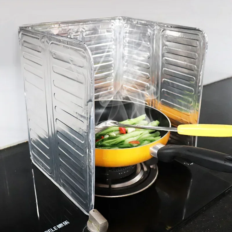 1 Pcs Kitchen Supplies Stove Oil-Proof Splash Guard Board Article Removable Cooking Frying Oil Gas Kitchenware Accessories Tools