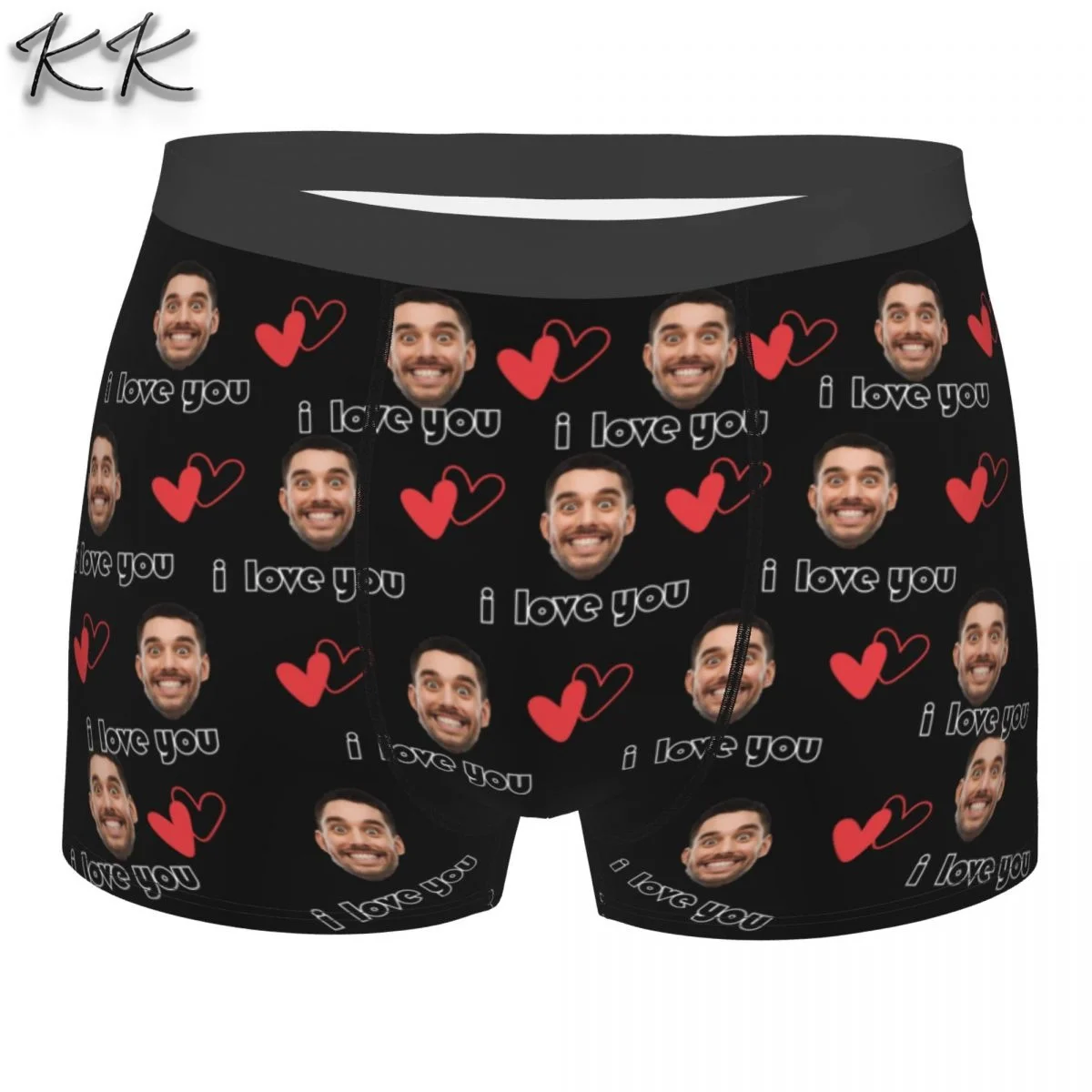

Personalized Men's Boxer Briefs Custom Face Photo Underwear Funny Gift For Husband Customized Anniversary/Valentine's Day Gift