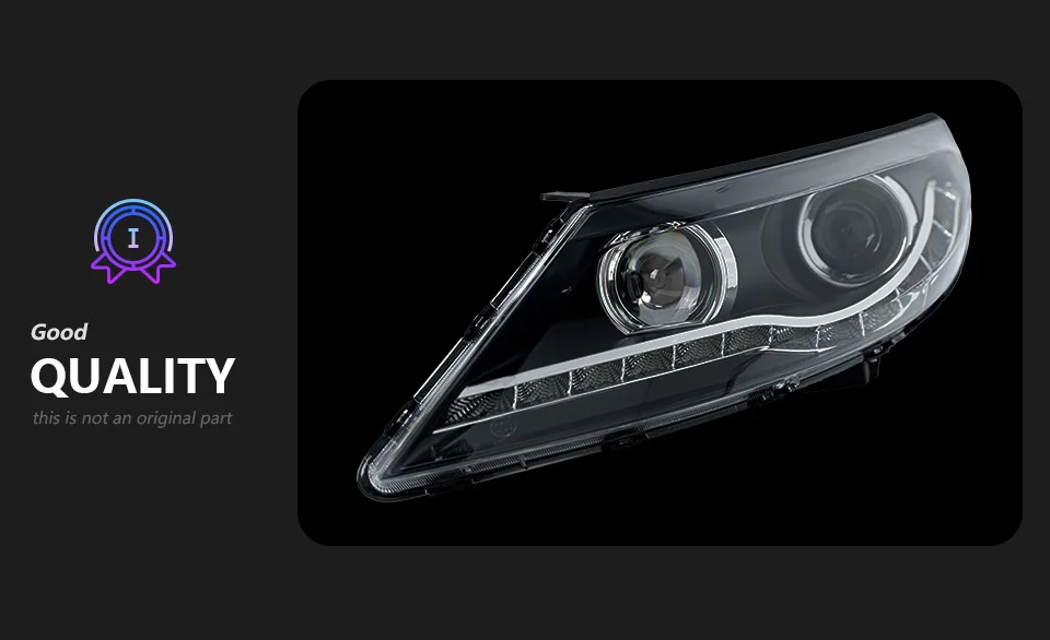AKD Head Lamp for Kia Sportage LED Headlight 2011-2014 Headlights Sportage DRL Turn Signal High Beam Angel Eye Projector