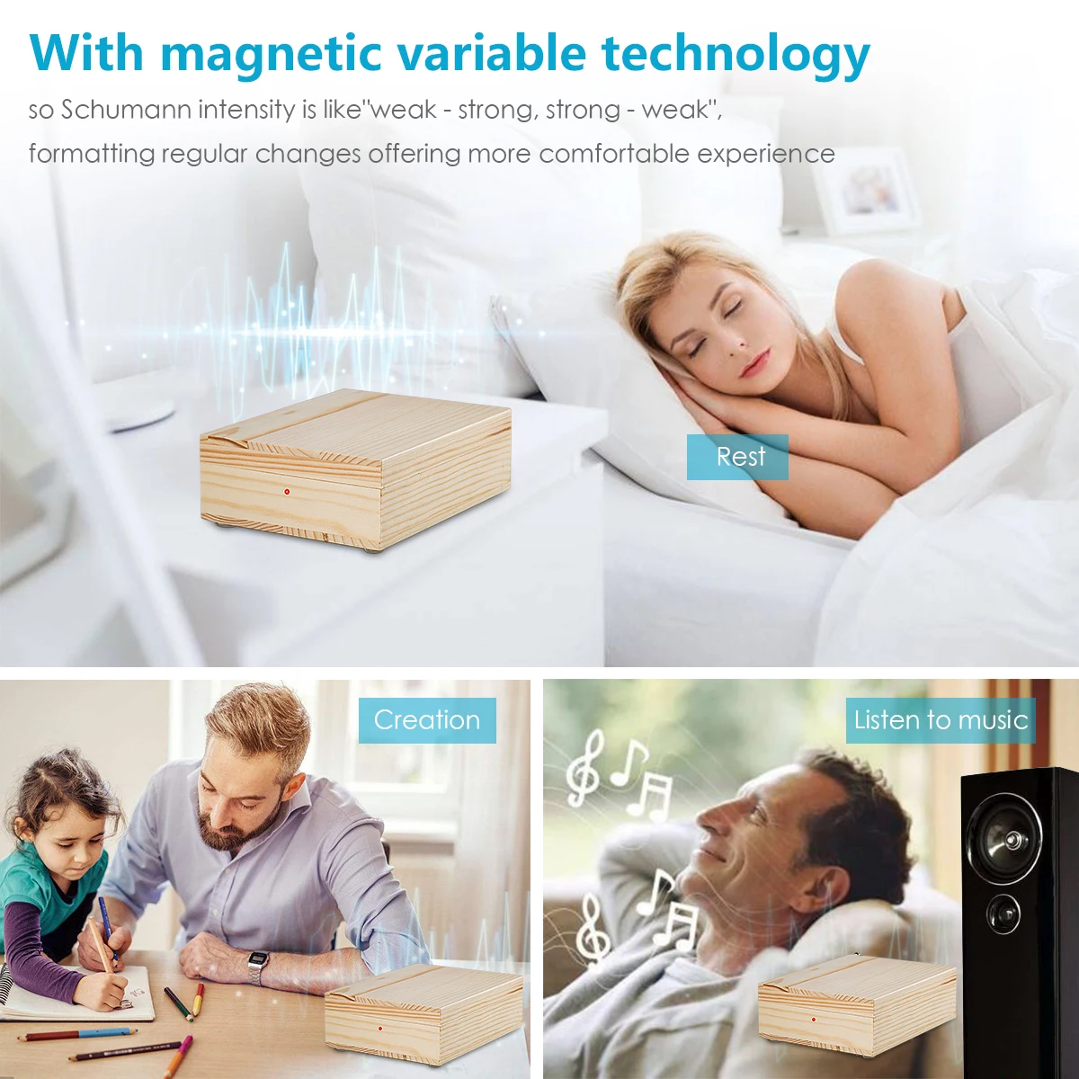 Description Picture 3 of itemNobsound Hi-Fi 7.83Hz Schumann Resonance Ultra-low Frequency Pulse Generator & Audio Resonator For Sleep Relax