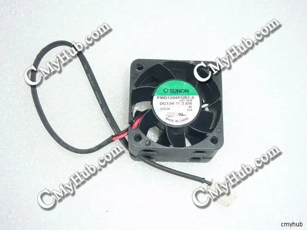 Для SUNON PMD1204PQB2-A (2).GN 12 В постоянного тока 2,6 Вт 4028 дюйма 4 см 40 мм 40x40x28 мм, 2-контактный охлаждающий вентилятор