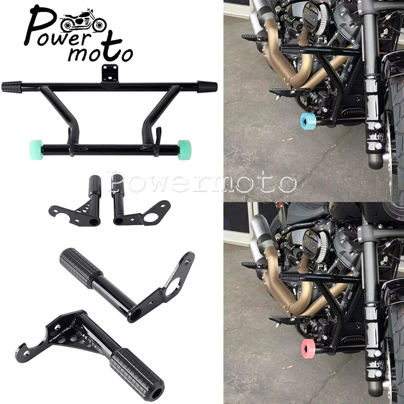 

Защитная рама для мотоцикла, ползунок, защита двигателя для Harley Softail Street Bob Low Rider S FXBB FXBBS FXLR FXLRS 18-23