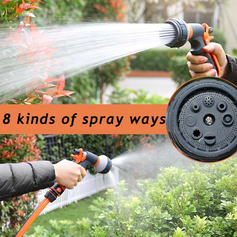 Watering Gun High Pressure 8 Modes Garden Spray Irrigation Watering Nozzle Plant Lawn Yard Sprinkler Cleaning Sprayer garden sprinkler,watering nozzle,misting nozzles,water sprayer,spray nozzle,garden spray nozzle,garden sprayer,gardening sprayer,high pressure nozzle