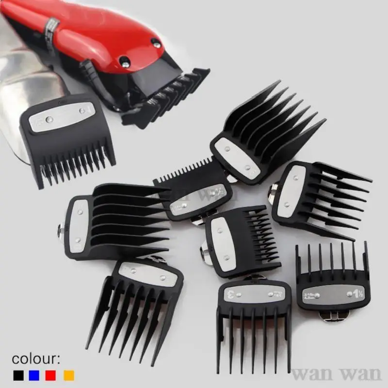 8Pcs/Set Limit Comb For Wahl Electric Clippers Barber Shop Pro Cutting Guide Comb Positioning Calipers Comb Clipper Guard Y1001 2