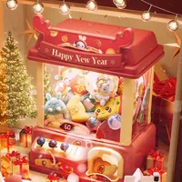 Children Mini Claw Machine Toy Coin Operated Play Game Automatic Doll Machines Three Stick Operation Claw Crane Toys Kids Gifts 2