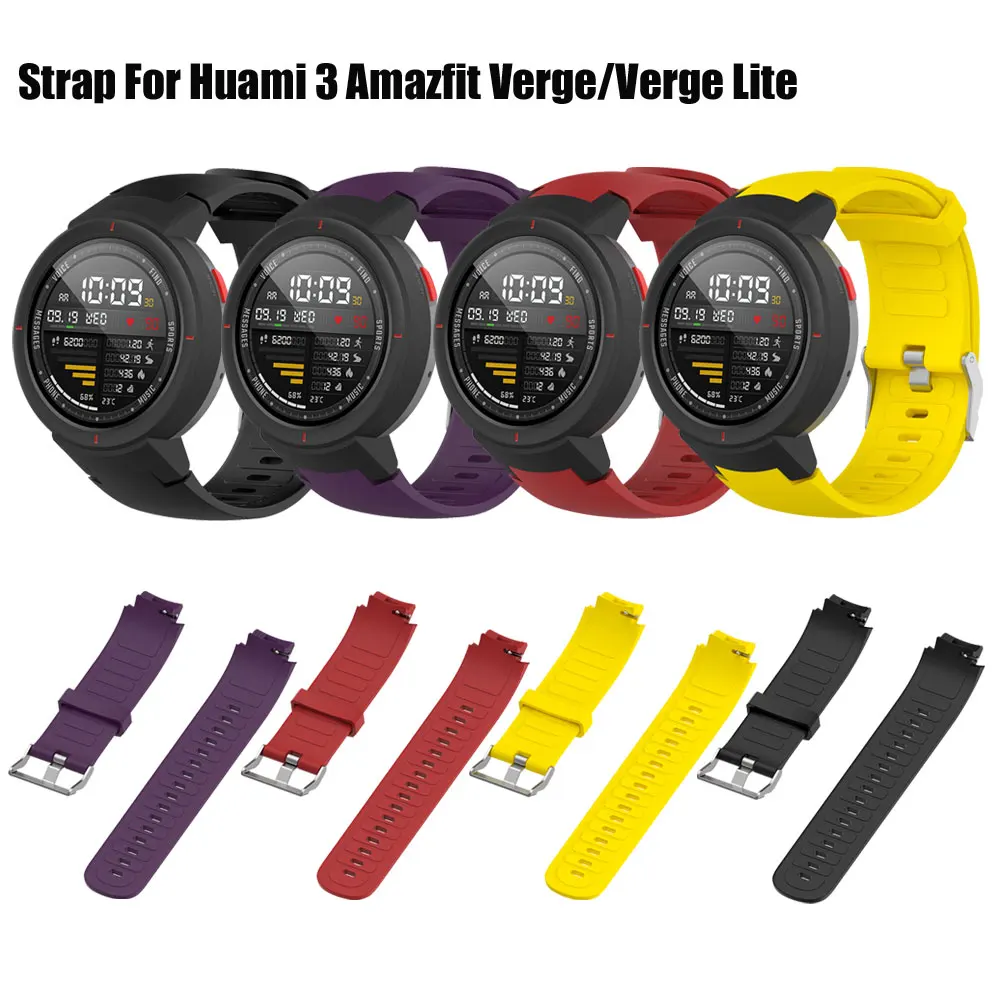 Cinturino Per Orologio In Silicone Per Xiaomi Huami 3 Amazfit Verge Lite Cinturino Per Cinturino Cinturino Di Ricambio Per Cinturini Amazfit Verge 3