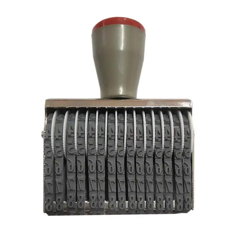 

Numbering Stamp Numbering Date Roller Stamps Reusable Number Symbol Rolling Wheel Stamp For DIY Craft School Planner Offices