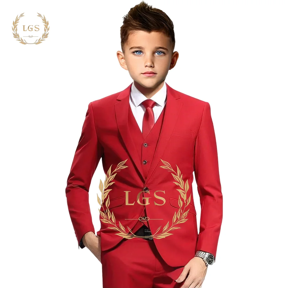 red-boys-formal-suit-3-piece-set-formal-occasion-wear-wedding-parties-special-occasions-handmade-custom-suit-sets