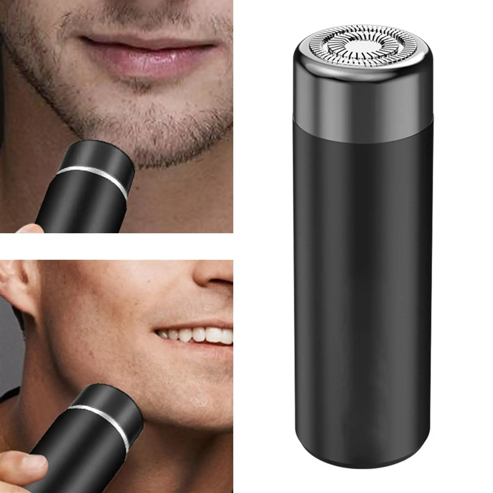 

Mini Men's Electric Shaving Pocket Size Compact Trimming Cordless Grooming Facial Beard Trimmer for Travel Home Use Men
