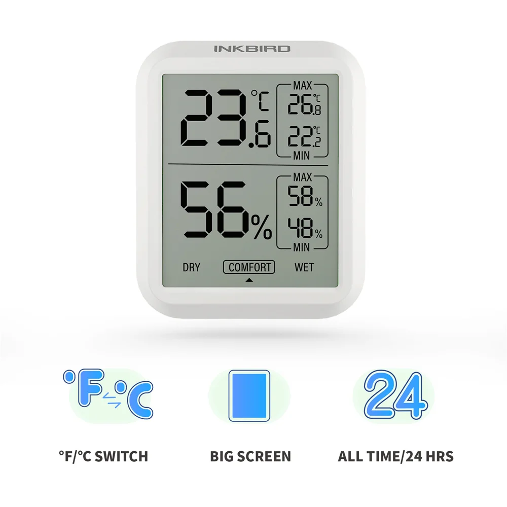 INKBIRD WIFI Sensor Thermometer Hygrometer Indoor Outdoor