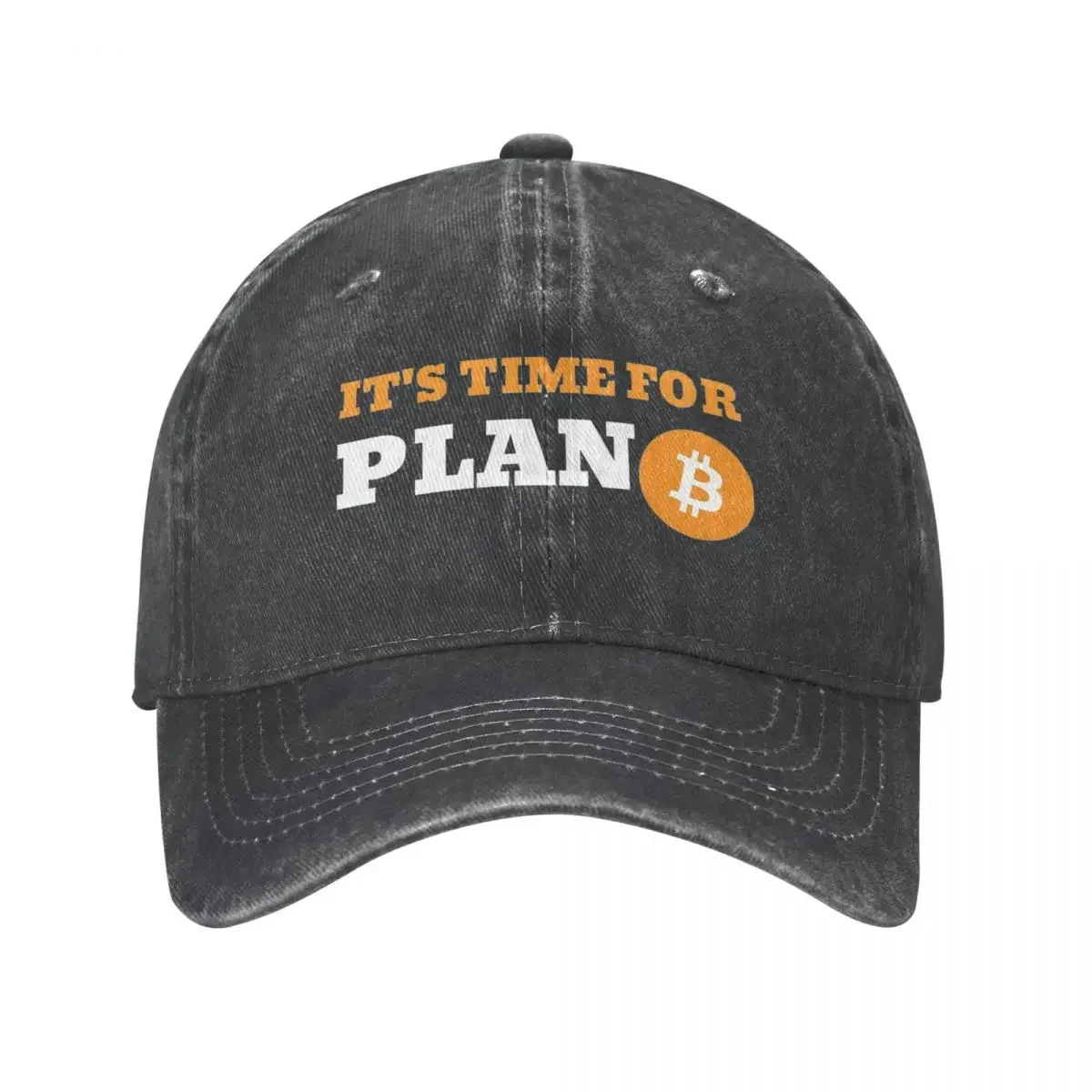 

Классическая бейсболка Биткоин It's Time For Plan B, унисекс, Потертая джинсовая солнцезащитная Кепка, криптовалюты BTC, криптовалюты для гольфа, Кепка