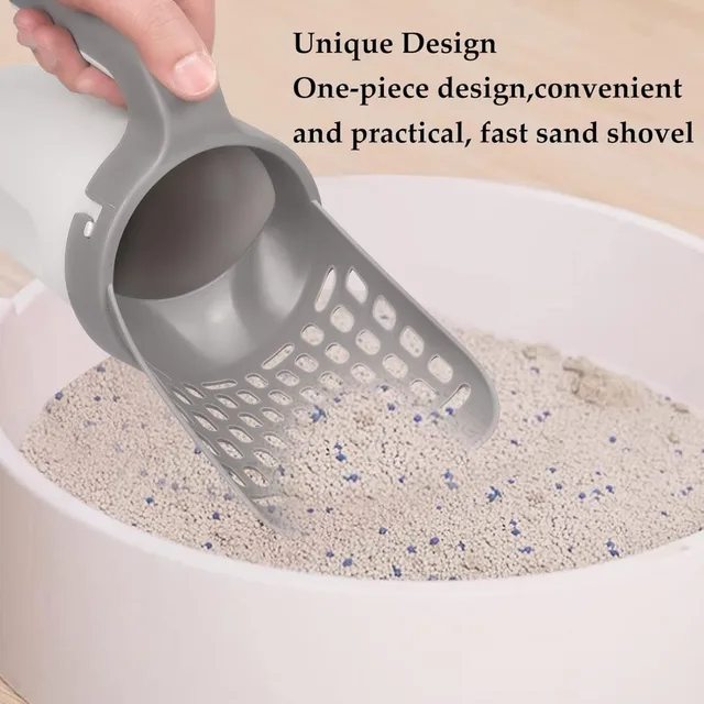 Cat Litter Scoop Shovel For Pet Filter Clean Toilet Garbage Picker Holder Integrated Detachable  Pet Supplies with Refill Bag 2