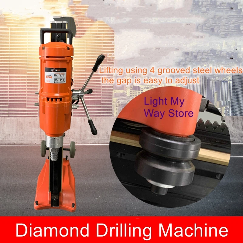 Electric road drilling machine fast off-loading diagonal bracket multifunctional concrete drilling and coring machine bycon db 162d fast speed hammer impact wet dry diamond core drill motor for reinforced concrete