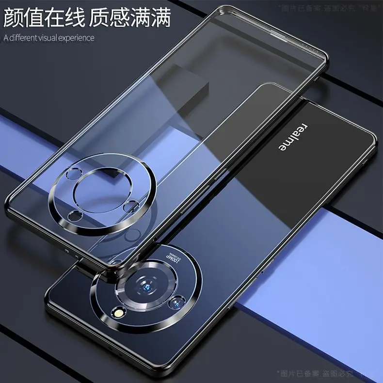 ل Realme 11 برو زائد الكهربائي قضية الهاتف ل Realme 11Pro 11Pro 11ProPlus عدسة شاملة سيليكون لينة قذيفة غطاء