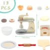 Mixer For Boys And Girls ,Mixer Children's Kitchen, Play Kitchen Accessories, Wood, Role Play Toy 5