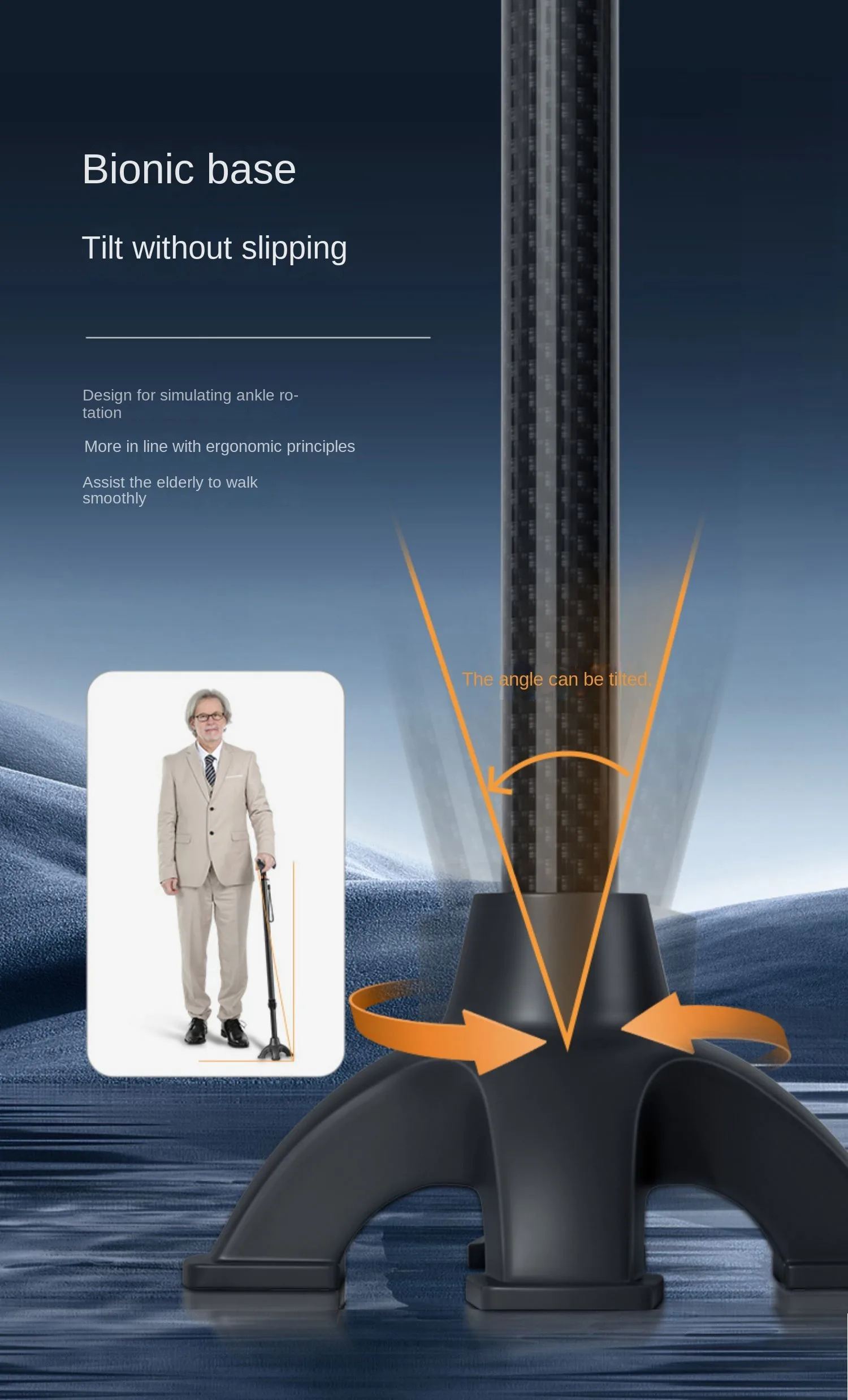 Ultra-light carbon fiber telescopic cane, hiking pole, walking stick, assisting walking during hiking, anti-slip and fall-proof 6