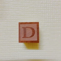 Nordic Wooden Block Ornaments with Alphabet Letters - Customizable Home Decor and Wedding Props (D)