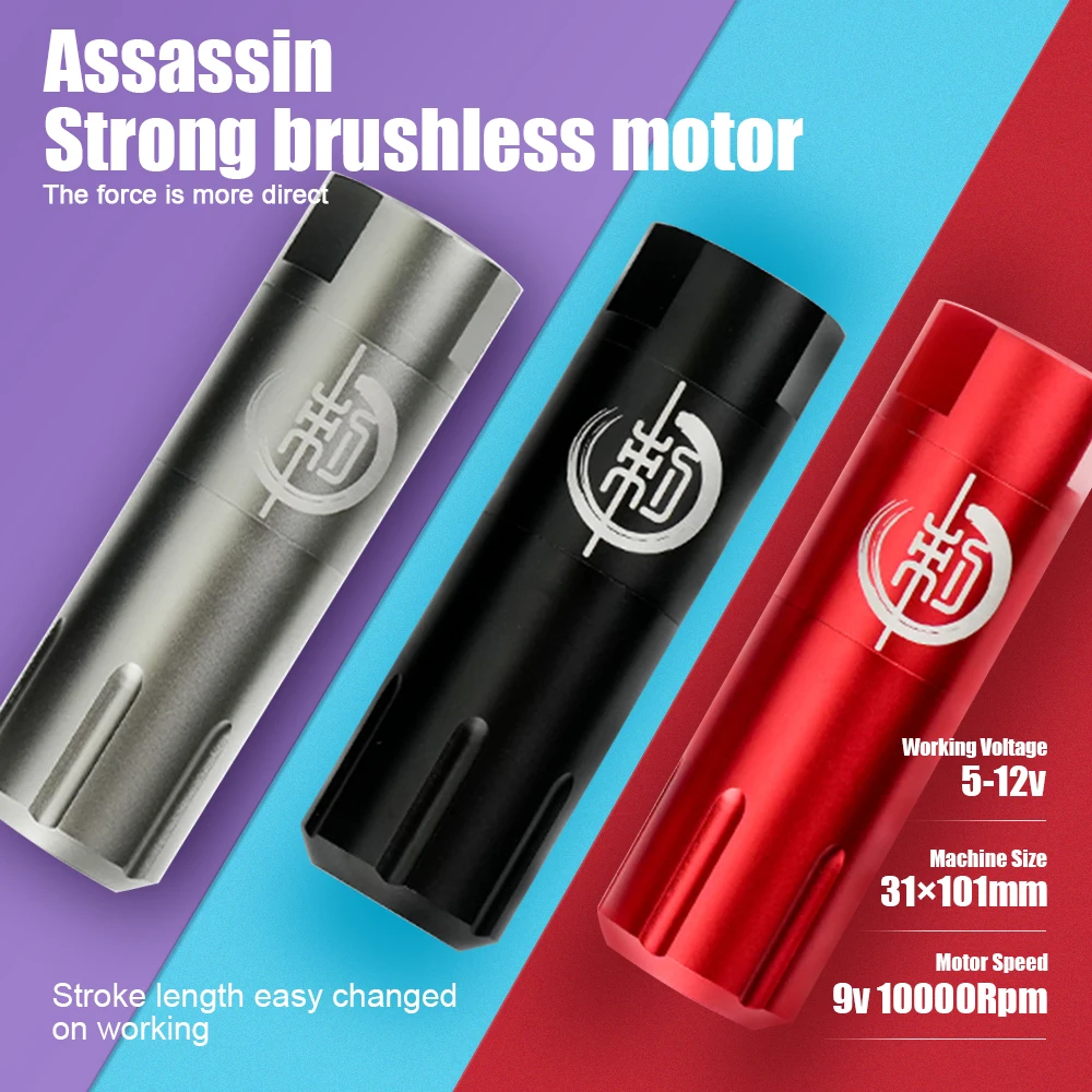 

2023 Powerful Rotary Tattoo Machine Pen RCA Interface Professional Permanent Makeup Lips Eyebrow Machine For Tattoo Body Artist