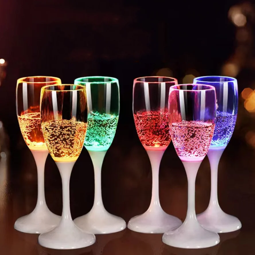 6Pcs150MlLEDCupsColorfulDrinkingMugsFlashingGlowingSupplies