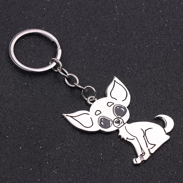 Cute Chihuahua Dog Crystal Keychain Bag Accessories for Women Gold Color  Female Keyring Jewelry llaveros para mujer K7326S01 - AliExpress