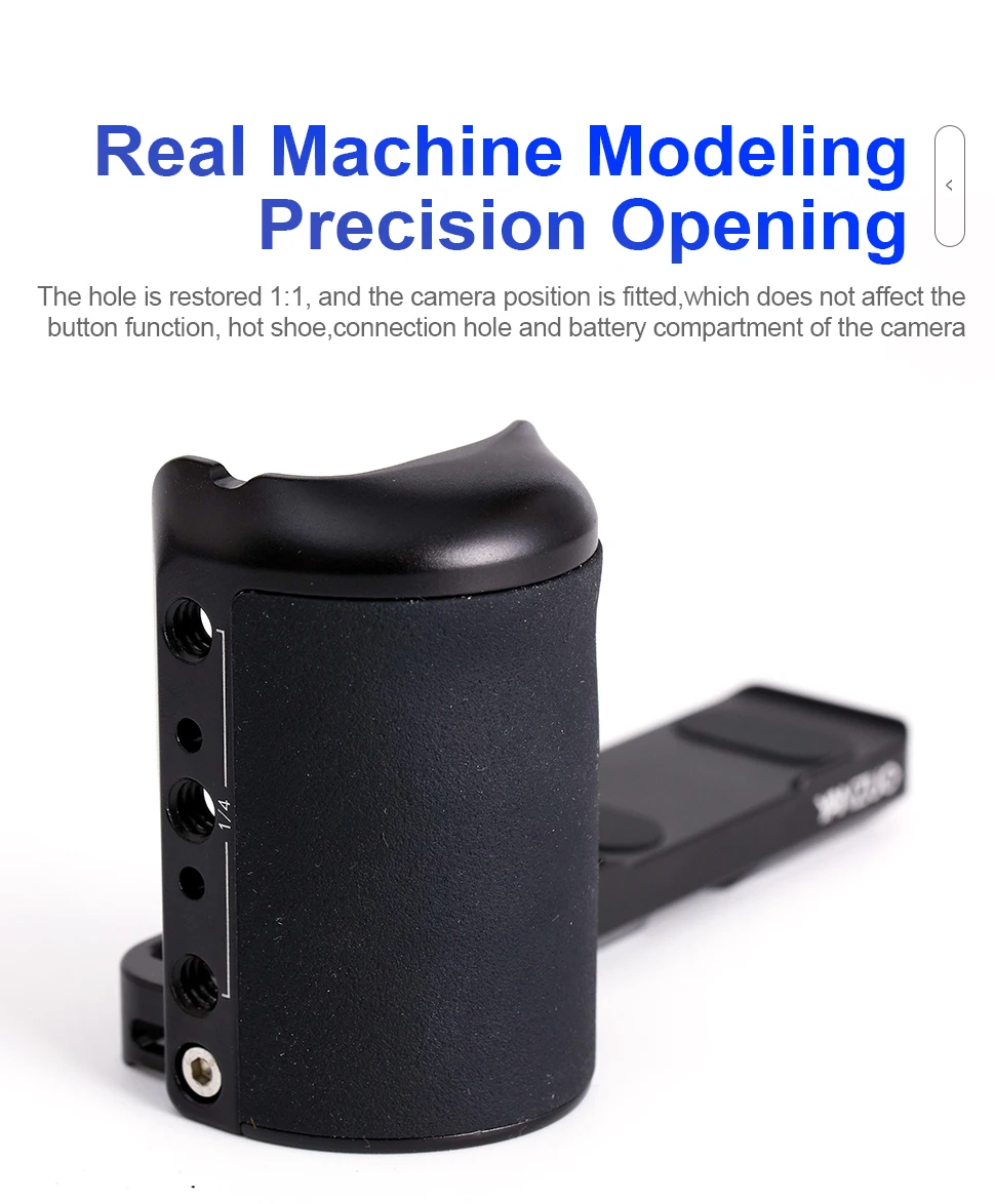 Aluminum Alloy Base Camera Handle for Ricoh GR3 GRIIIX Camera Grip Quick Install