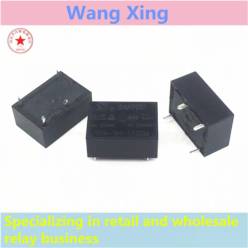 

SPA-SH-112DM Electromagnetic Power Relay 4 Pins 16A250VAC