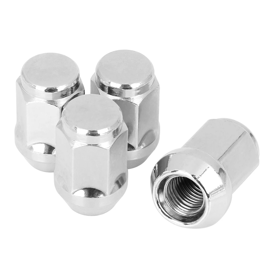 Motorcycle Head Bolt Covers - Chrome Silver 10-Pack For 9mm-12mm Bolts