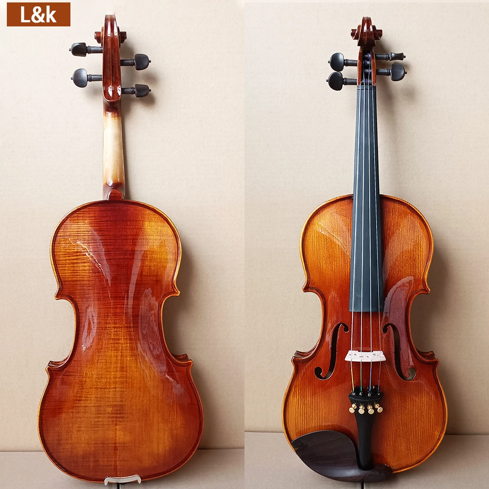 Antonio Stradivarius Handmade natural tiger patterned maple violin 4/4 Violin beginner professional Musical Instruments