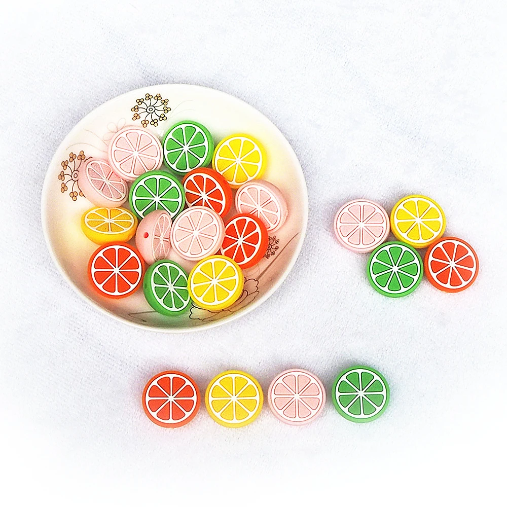 

Chenkai 50 шт. лимон силиконовые бусины Сделай Сам соска зажим цепочка для ребенка прорезывание зубов без бисфенола для младенцев жевательное ожерелье Игрушка аксессуары