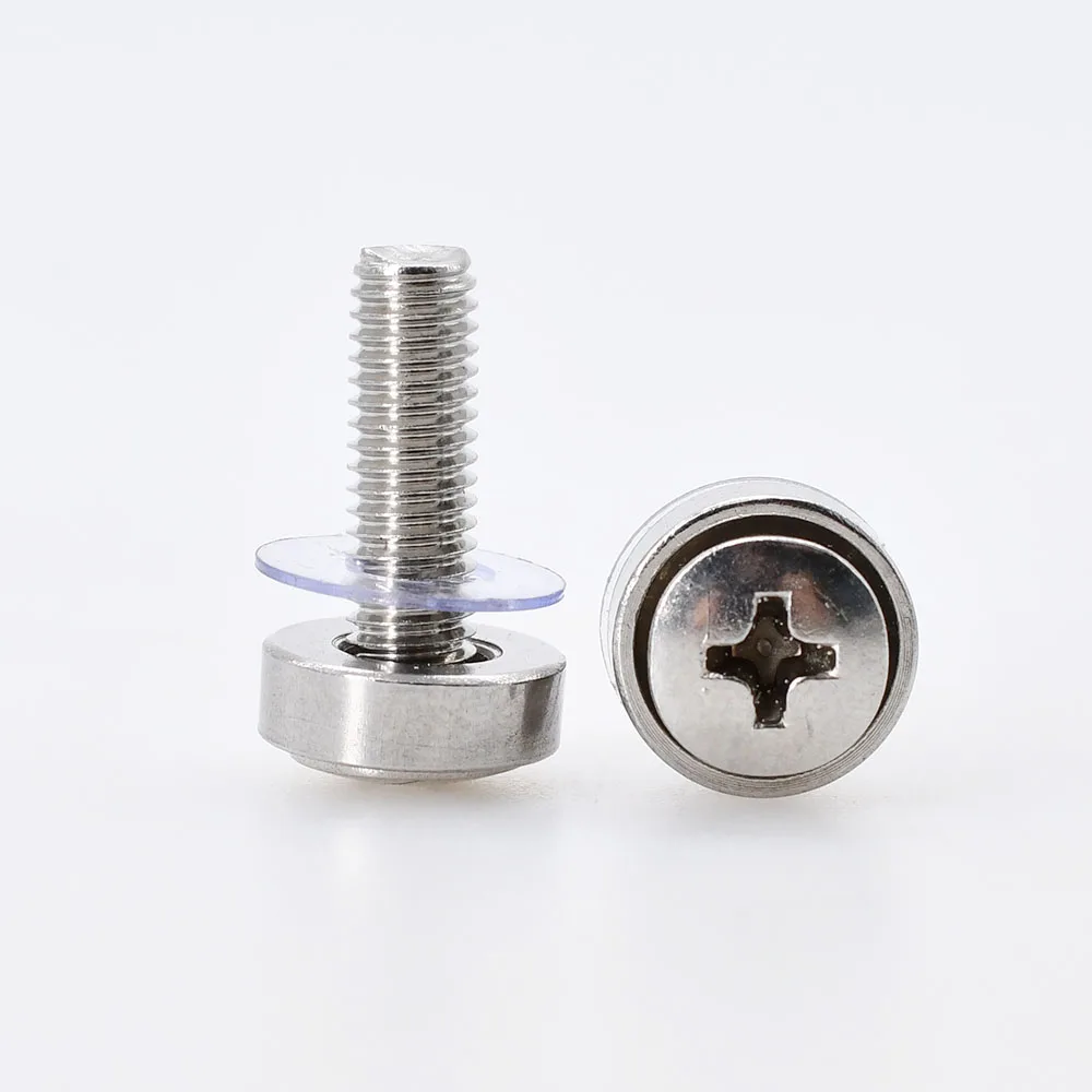 304 Stainless Steel Rack Mount Screw Bolt Nut Set Phillips Screws Washers Cage Nuts Kit For Rack Mount Server Cabinet Shelves stainless steel screws screw bolt nut set screw washer nut kit hexagon socket head cap screw