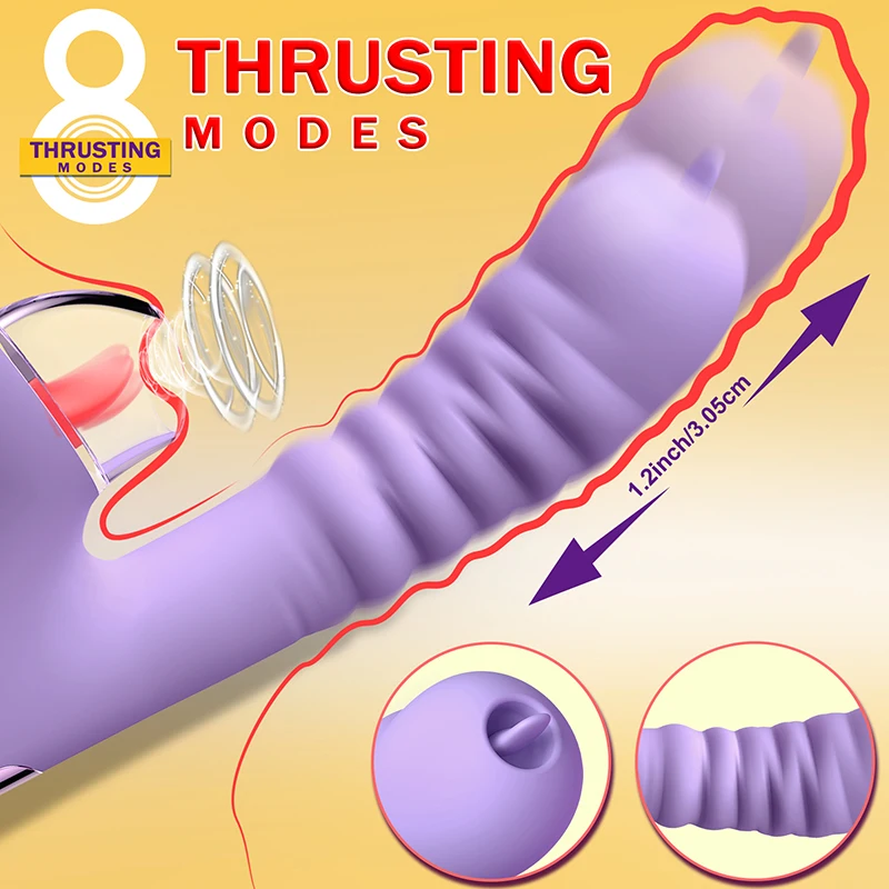 Sucking Clitoral Stimulator And Thrusting G-spot Vibrator_voghion.com