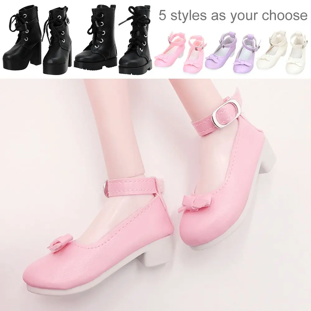 Fashion 7.8CM Doll Wearing 1/3 Play House Accessories 60cm Doll Boots Fabric Shoes Differents Color