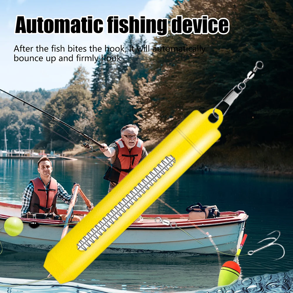 Automatic Fishing Hook Trigger Portable Bait Catch Fish Hook Reusable  Lightweight Gear Equipment Accessories for Outdoor Fishing