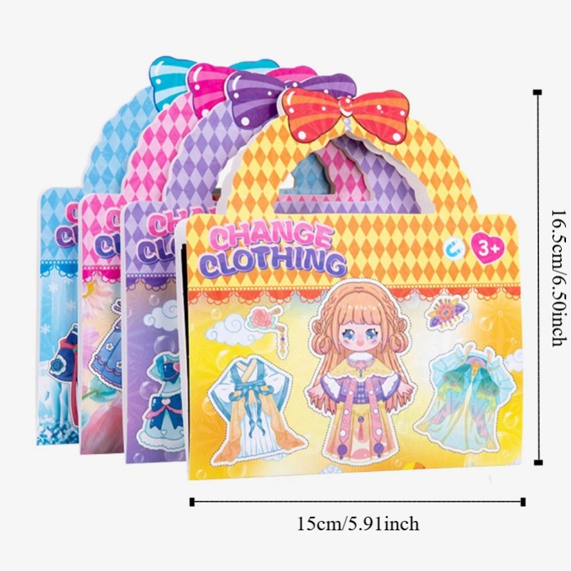 Cartoon Cartoon Sticker Book Three-Dimensional Paper Sticker Quiet Book Diy Cute Cartoon Quiet Book Color Cognitive