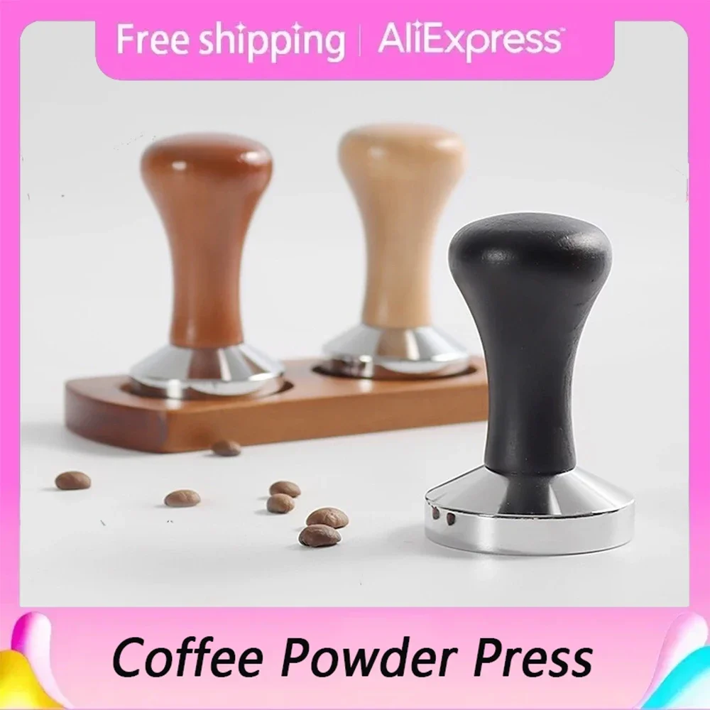 

Coffee Tamper Espresso Cafe Powder Press Hammer Barista Tools For Kitchen Accessories Coffee Press Mat Wholesale 49/51/53/58mm