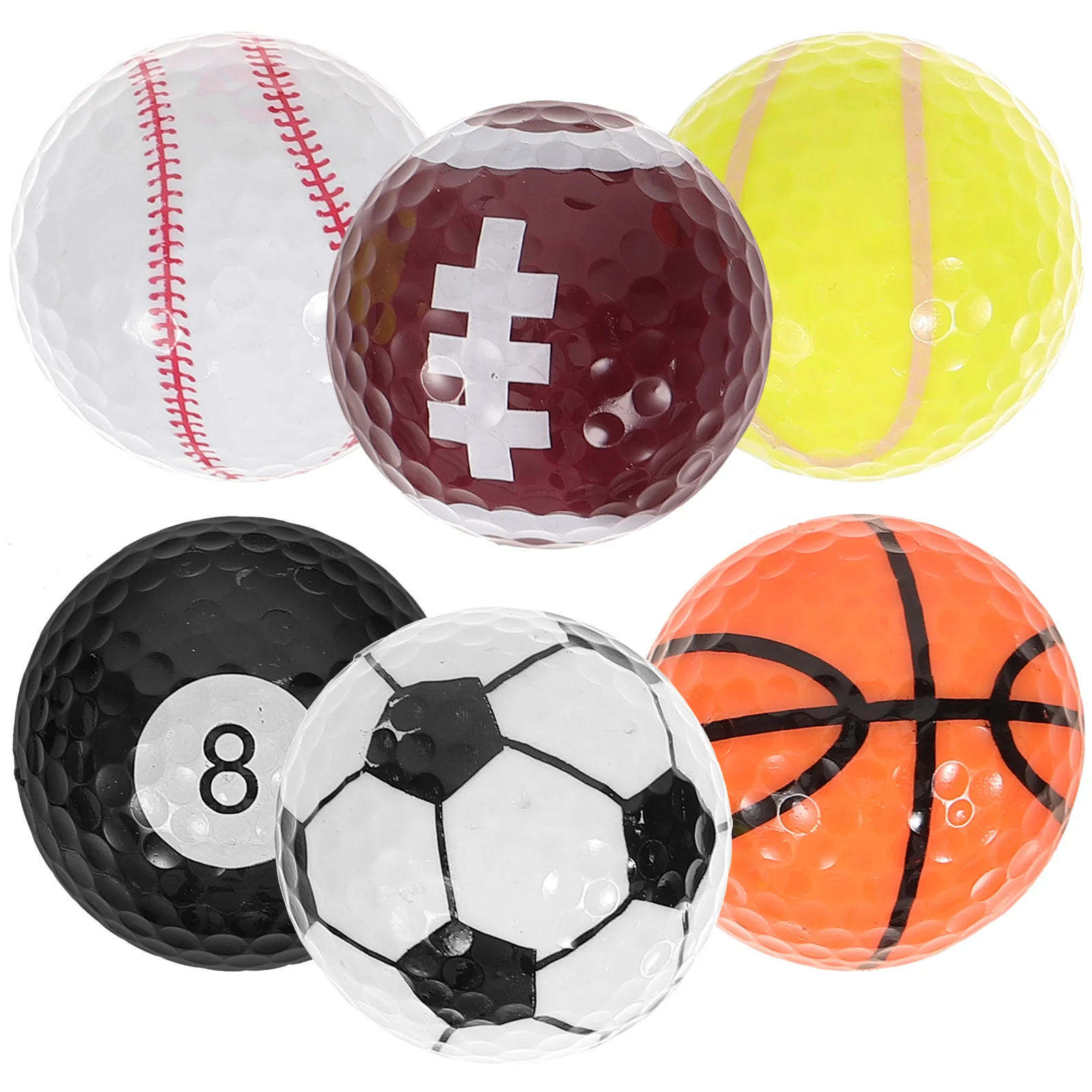 

Flight Miss Golf Accessories Small Golfing Ball Synthetic Rubber Colored Balls for Men