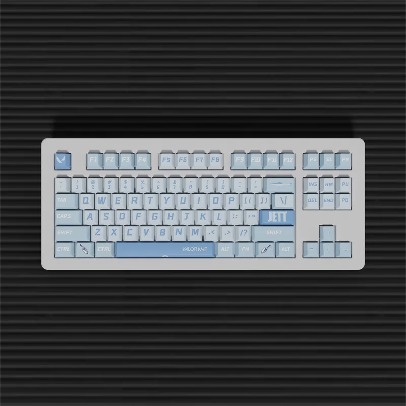 Valorant-Custom Anime Keycap Set, 108 Chaves, PBT,