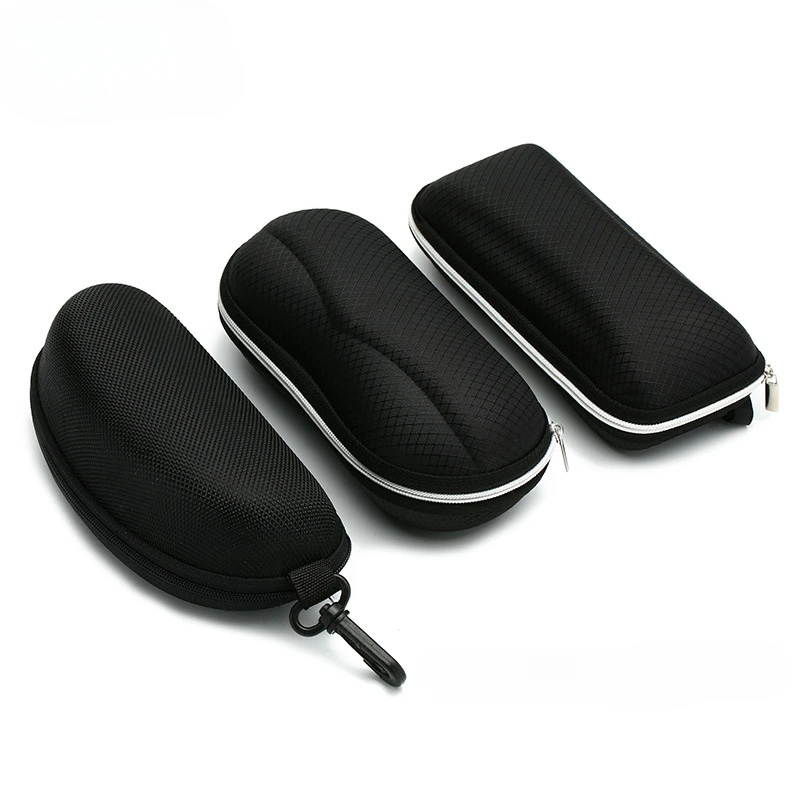 

Business Style Box Glasses Bag Black Flat Mirror Case Simple Microfiber Bag Firm/ Soft Sun Glasses Accessories
