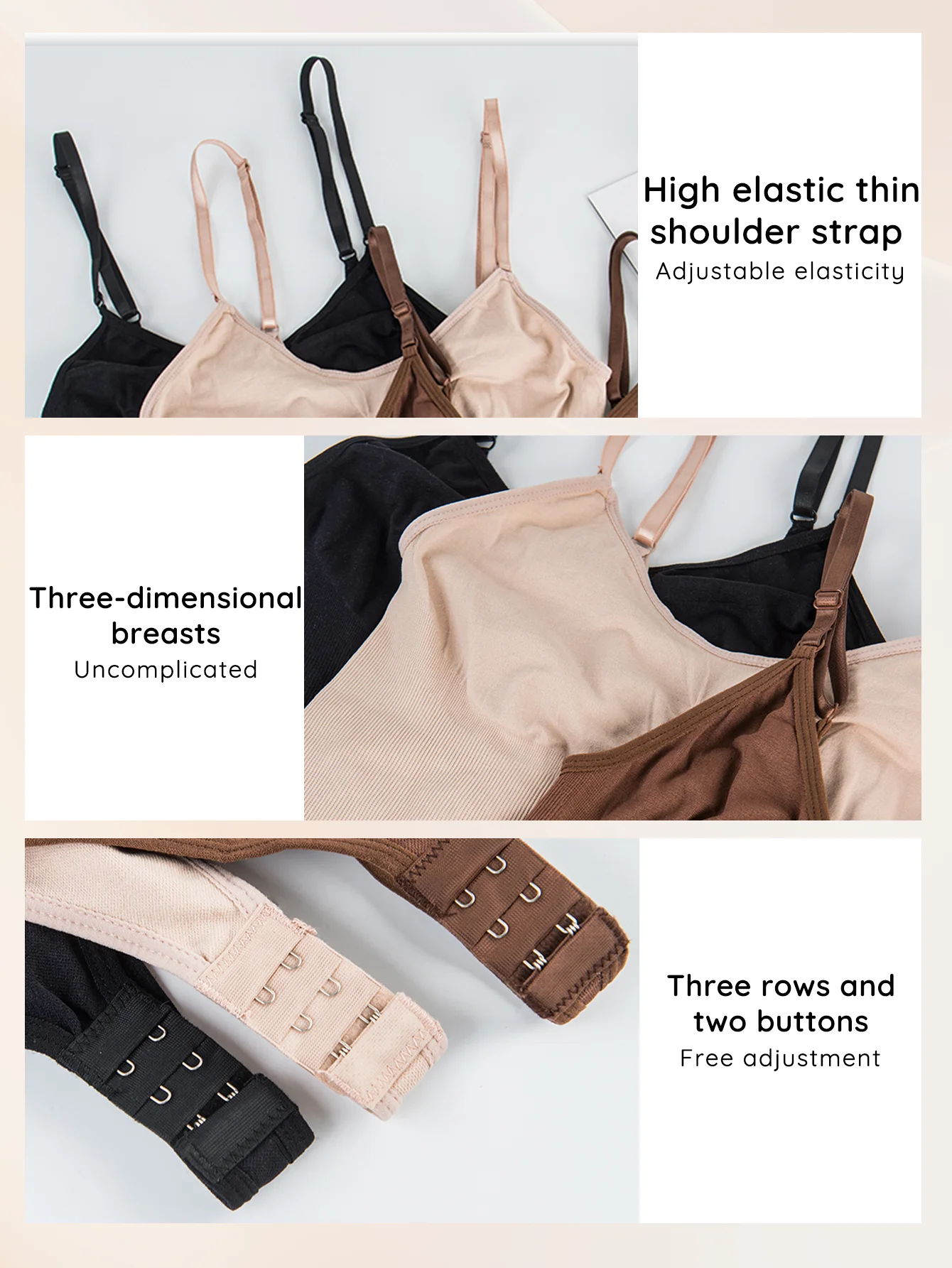 Description Picture 6 of itemSexy Women Shapewear Thong Tummy Control Slimmer Waist Bodysiut Ladies Stretchy Breast Support Body Suit One Piece Set Shaper
