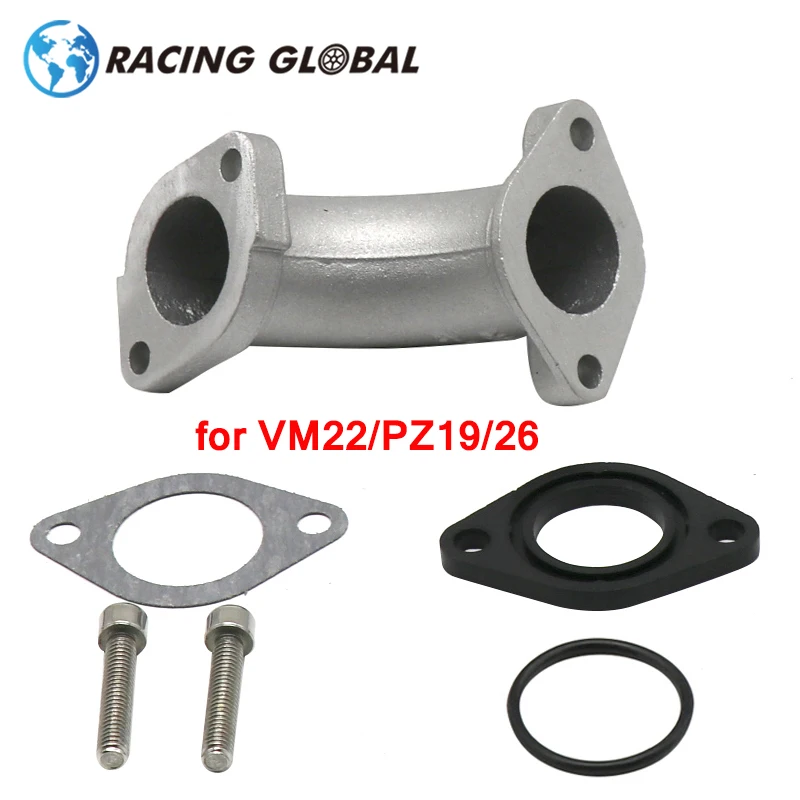 Zs Racing Intake Inlet Manifold Pipe 56-2 For Vm22 Pz19 Pz26 Yx125 Carburetor 110 125 150Cc Dirt Pit Bike Go Kart Quad