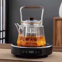 1500W Electric Ceramic Stove High-power Tea Making Machine Timed Coffee/Tea Hot Plates Multi-function Boiling Water Heater 220V 1