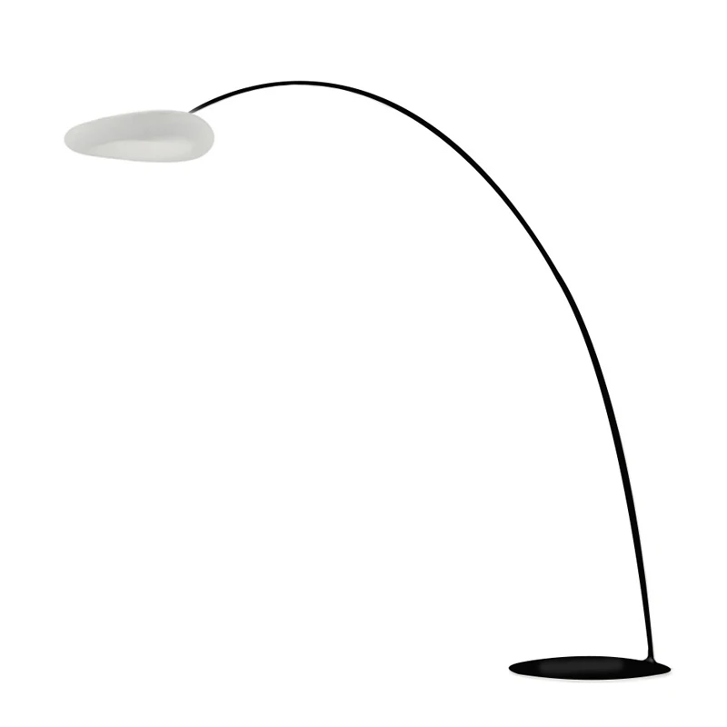 

Modern Minimalist Design Living Room Floor Lamp Black White Iron Paint LED Lighting Indoor Thermoplastic Cloud standing Fixture